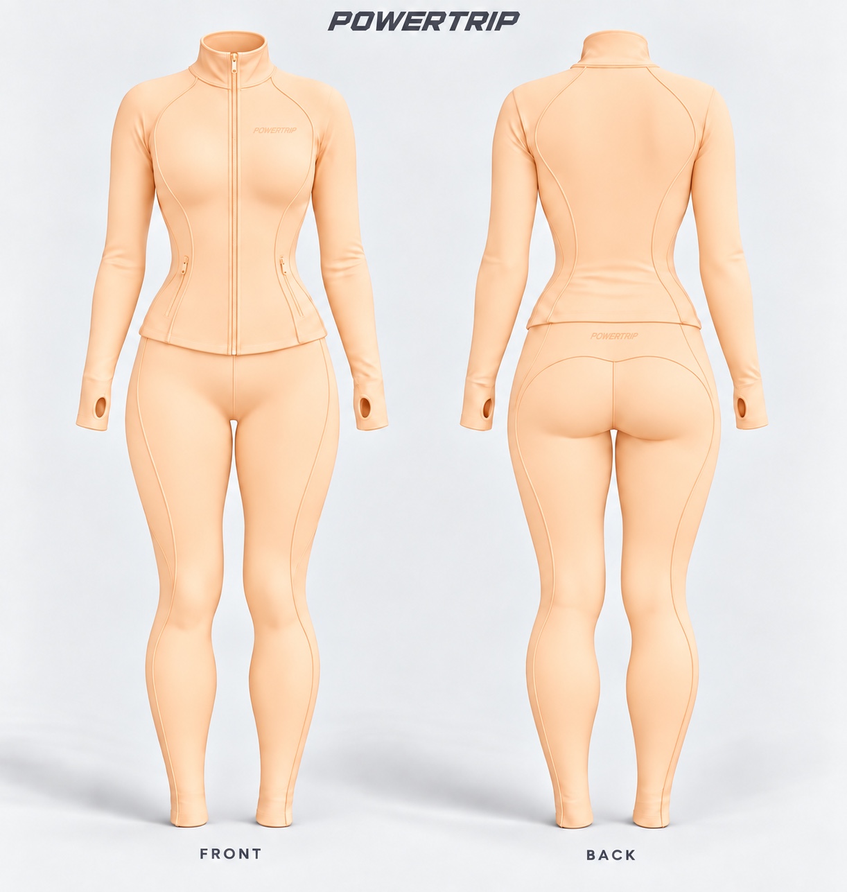 Contour Jacket — Mint orange