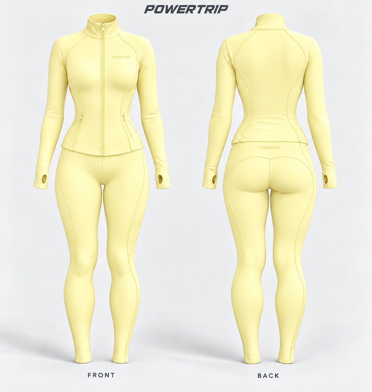 Contour Jacket — Mint yellow